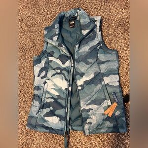 The North Face Blue Camo Vest